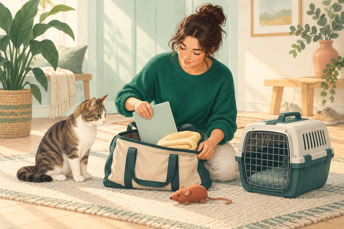 Ilustrație editorială: ce pregătești înainte de vizita la veterinar